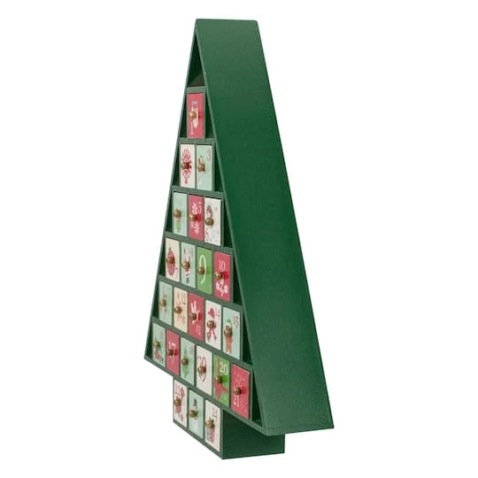 Northlight 15" Green Tree Shaped Christmas Advent Calendar Decoration 6 Northlight 15" Green Tree Shaped Christmas Advent Calendar Decoration - Image 6