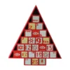 Northlight 14.5" Red Tree Shaped Christmas Advent Calendar Decoration