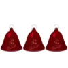 Northlight 6.5" Musical Lighted Red Bells Christmas Décor Set