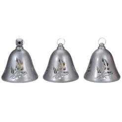 Northlight 6.5" Musical Lighted Silver Bells Christmas Décor Set -Northlight Sale Store D491529S 3