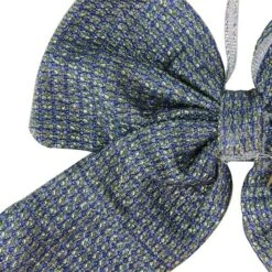 Northlight 5.25" Blue Double Loop Christmas Bow Wall Décor 6 Northlight 5.25" Blue Double Loop Christmas Bow Wall Décor -Northlight Sale Store D491532S 2