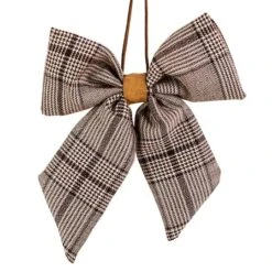 Northlight 19" Black & White Plaid Two Loop Christmas Bow Decoration 8 Northlight 19" Black & White Plaid Two Loop Christmas Bow Decoration -Northlight Sale Store D491534S 11