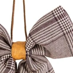 Northlight 19" Black & White Plaid Two Loop Christmas Bow Decoration 11 Northlight 19" Black & White Plaid Two Loop Christmas Bow Decoration -Northlight Sale Store D491534S 14