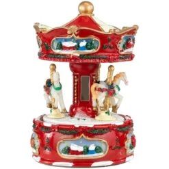 Northlight 6.5" Animated Carousel Music Box 18 Northlight 6.5" Animated Carousel Music Box -Northlight Sale Store D491549S 12
