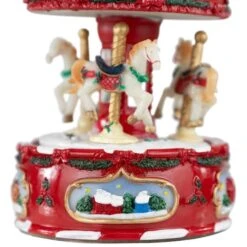 Northlight 6.5" Animated Carousel Music Box 19 Northlight 6.5" Animated Carousel Music Box -Northlight Sale Store D491549S 13