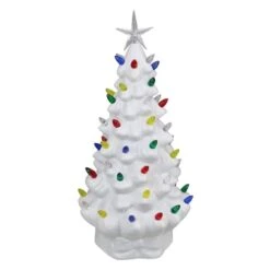 Northlight 14.5" LED Lighted Retro Ceramic Christmas Tree