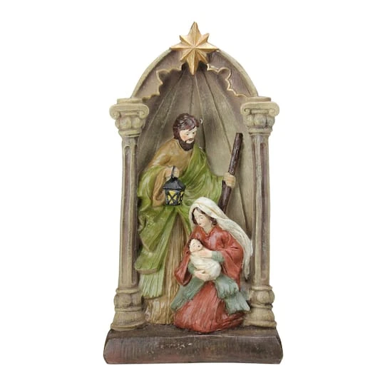 Northlight 14.5" Holy Family And Star Nativity Statue Décor 2 Northlight 14.5" Holy Family And Star Nativity Statue Décor - Image 2