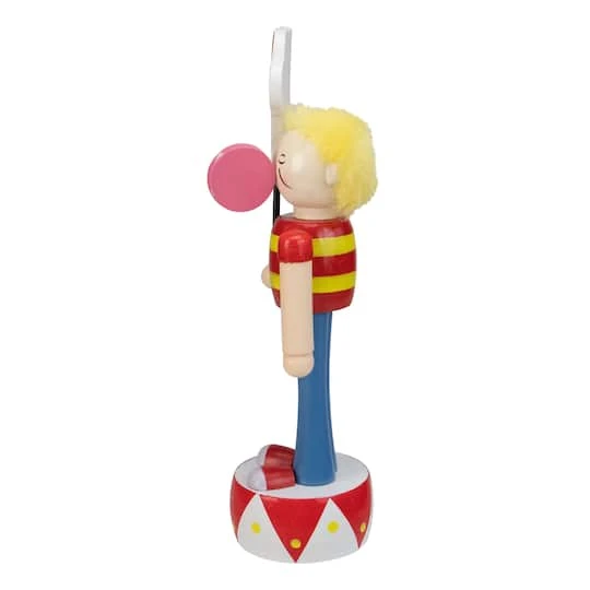 Northlight 11"Charms Blow Pop Boy Wooden Figurine 3 Northlight 11"Charms Blow Pop Boy Wooden Figurine - Image 3