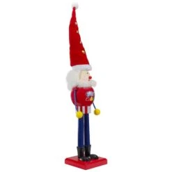 Northlight 16.75" Red & Blue Dots Christmas Nutcracker Figurine -Northlight Sale Store D491570S 2