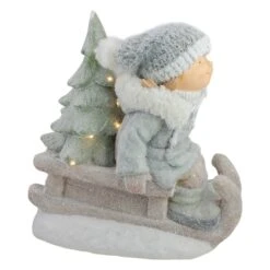 Northlight 15" Lighted Girl On Sled Tabletop Decoration 11 Northlight 15" Lighted Girl On Sled Tabletop Decoration -Northlight Sale Store D491571S 5