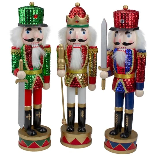 Northlight 14" Sequin Jacket Christmas Nutcracker Set 2 Northlight 14" Sequin Jacket Christmas Nutcracker Set - Image 2