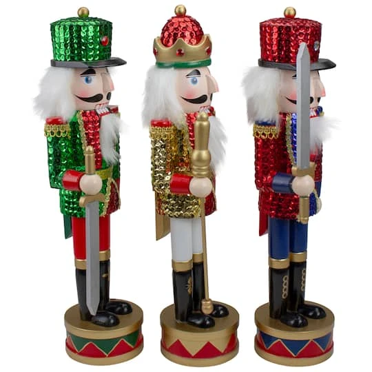 Northlight 14" Sequin Jacket Christmas Nutcracker Set 3 Northlight 14" Sequin Jacket Christmas Nutcracker Set - Image 3