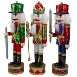Northlight 14" Sequin Jacket Christmas Nutcracker Set 8 Northlight 14" Sequin Jacket Christmas Nutcracker Set -Northlight Sale Store D491573S 3
