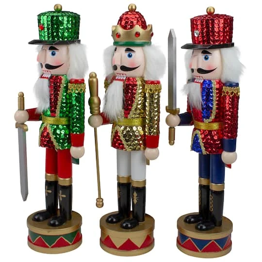 Northlight 14" Sequin Jacket Christmas Nutcracker Set 4 Northlight 14" Sequin Jacket Christmas Nutcracker Set - Image 4