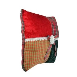 Northlight Red & Green Plaid Square Christmas Throw Pillow -Northlight Sale Store D491576S 2