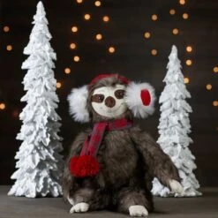 Northlight 12" Plush Sitting Sloth Tabletop Decoration 8 Northlight 12" Plush Sitting Sloth Tabletop Decoration -Northlight Sale Store D491578S 2