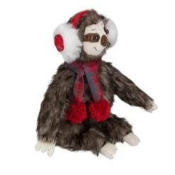Northlight 12" Plush Sitting Sloth Tabletop Decoration 10 Northlight 12" Plush Sitting Sloth Tabletop Decoration -Northlight Sale Store D491578S 4