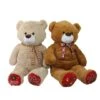 Northlight 40" Brown & Beige Plush Christmas Stuffed Bear Set