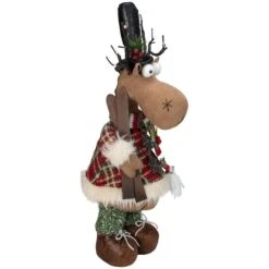 Northlight 20" Standing Christmas Moose Figure With LED Antlers Tabletop Décor -Northlight Sale Store D491580S 3