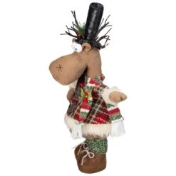 Northlight 20" Standing Christmas Moose Figure With LED Antlers Tabletop Décor -Northlight Sale Store D491580S 4