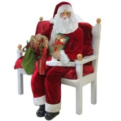 Northlight 6ft. Red & White Standing Santa Claus With Presents Christmas Figure -Northlight Sale Store D491583S 4