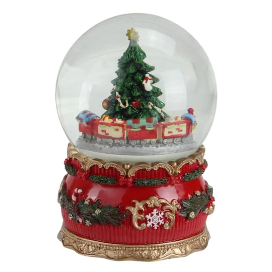 Northlight 6" Musical Christmas Tree & Train Animated Water Globe 2 Northlight 6" Musical Christmas Tree & Train Animated Water Globe - Image 2