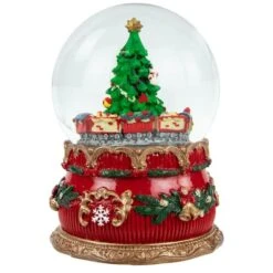 Northlight 6" Musical Christmas Tree & Train Animated Water Globe 15 Northlight 6" Musical Christmas Tree & Train Animated Water Globe -Northlight Sale Store D491589S 13