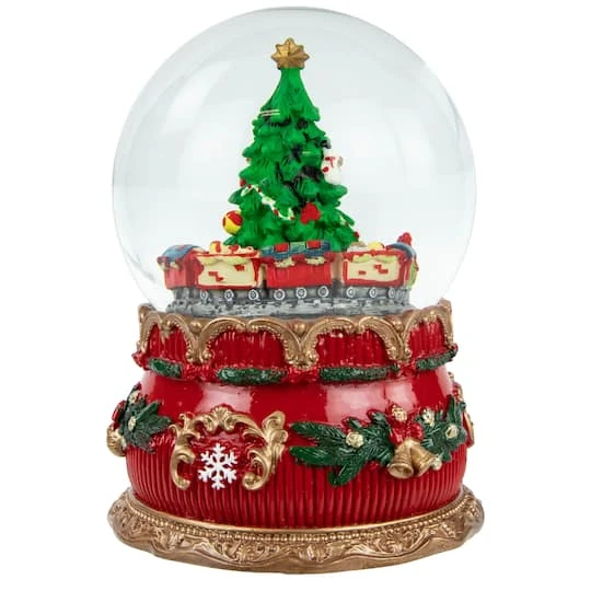 Northlight 6" Musical Christmas Tree & Train Animated Water Globe 7 Northlight 6" Musical Christmas Tree & Train Animated Water Globe - Image 7