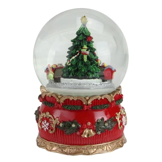 Northlight 6" Musical Christmas Tree & Train Animated Water Globe 3 Northlight 6" Musical Christmas Tree & Train Animated Water Globe - Image 3