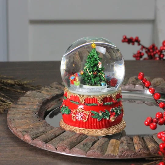 Northlight 6" Musical Christmas Tree & Train Animated Water Globe 4 Northlight 6" Musical Christmas Tree & Train Animated Water Globe - Image 4
