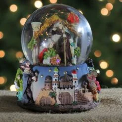 Northlight 6" Nativity Manger Scene Musical Christmas Snow Globe -Northlight Sale Store D491590S 4