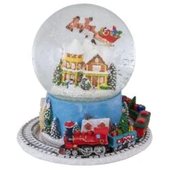 Northlight 7.25" Musical Revolving House Christmas Snow Dome Décor -Northlight Sale Store D491591S 1 1