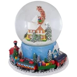 Northlight 7.25" Musical Revolving House Christmas Snow Dome Décor -Northlight Sale Store D491591S 3