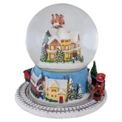 Northlight 7.25" Musical Revolving House Christmas Snow Dome Décor -Northlight Sale Store D491591S 5