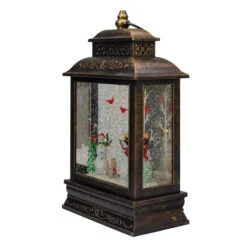 Northlight 12" Musical Lighted Black Christmas Snow Globe Lantern With Snowmen 11 Northlight 12" Musical Lighted Black Christmas Snow Globe Lantern With Snowmen -Northlight Sale Store D491592S 5