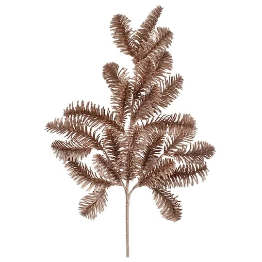 Northlight Rose Gold Pine Branch Christmas Spray 1 Northlight Rose Gold Pine Branch Christmas Spray
