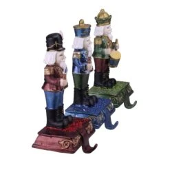 Northlight 7.75" Glittered Nutcracker Stocking Holder Set -Northlight Sale Store D491601S 2