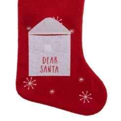 Northlight 19" Red & White Dear Santa Christmas Stocking -Northlight Sale Store D491603S 3