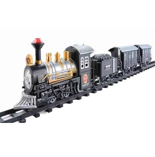 Northlight Black Lighted Animated Classic Train Set 1 Northlight Black Lighted Animated Classic Train Set