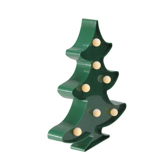Northlight 8.75" Green Christmas Tree Marquee Wall Sign 5 Northlight 8.75" Green Christmas Tree Marquee Wall Sign - Image 5