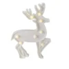 Northlight 9.75" White Reindeer Christmas Marquee Wall Sign
