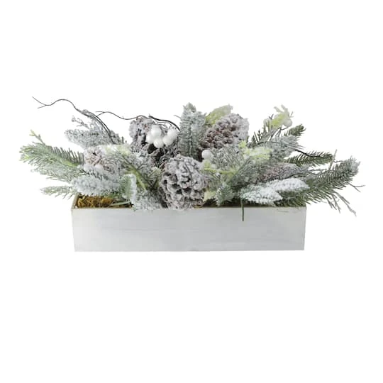 Northlight 19.5" White & Green Berries With Foliage Tabletop Décor 1 Northlight 19.5" White & Green Berries With Foliage Tabletop Décor