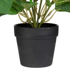 Northlight 14.5" Potted White Artificial Christmas Poinsettia Flower Plant -Northlight Sale Store D491641S 2