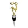 Northlight 5" Golden Christmas Wine Bottle Stopper