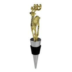 Northlight 5" Golden Christmas Wine Bottle Stopper -Northlight Sale Store D491657S 2