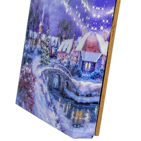 Northlight 6" LED Fiber Optic Christmas Tree & Santa Sleigh Wall Art 8 Northlight 6" LED Fiber Optic Christmas Tree & Santa Sleigh Wall Art - Image 8