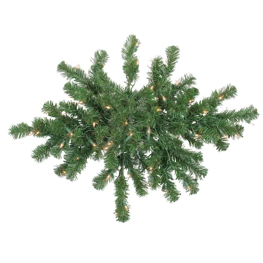 Northlight 28" Pre-Lit Windsor Pine Artificial Christmas Swag 2 Northlight 28" Pre-Lit Windsor Pine Artificial Christmas Swag - Image 2
