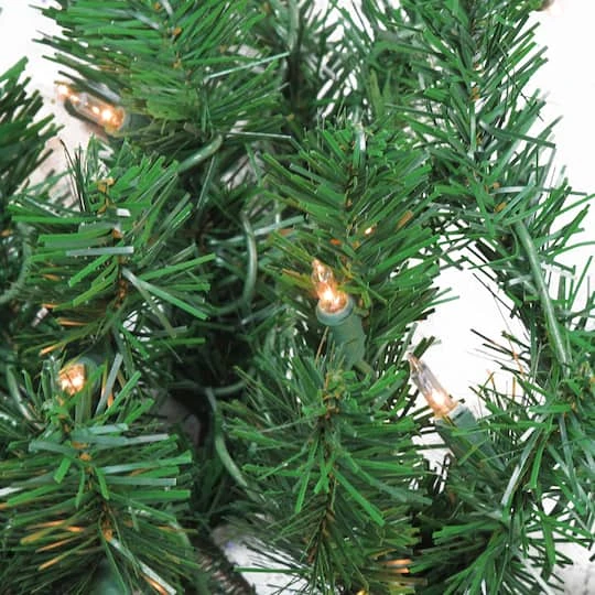 Northlight 28" Pre-Lit Windsor Pine Artificial Christmas Swag 3 Northlight 28" Pre-Lit Windsor Pine Artificial Christmas Swag - Image 3