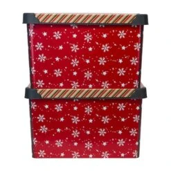 Simplify Santa's Elves Storage Tote Bin -Northlight Sale Store D492890S 16
