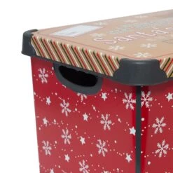 Simplify Santa's Elves Storage Tote Bin -Northlight Sale Store D492890S 17